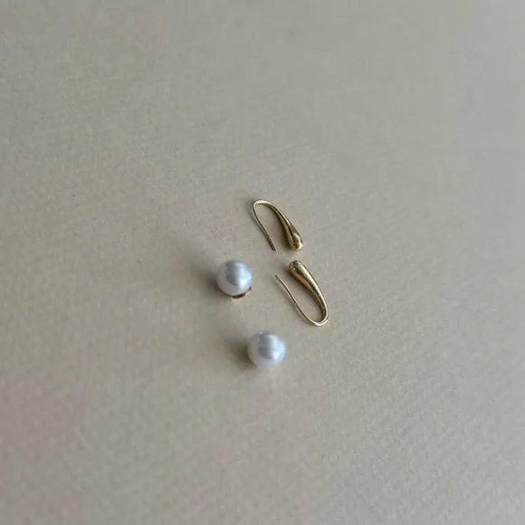 Pearl Drop Earrings N1911 - Picture 5 of 6
